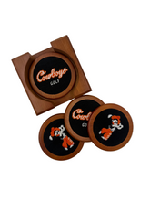 Load image into Gallery viewer, Smathers & Branson Swinging Pete x Cowboys Golf Script Coaster Set