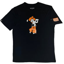 Load image into Gallery viewer, Levelwear Swinging Pete T-Shirt with Oklahoma State on Sleeve
