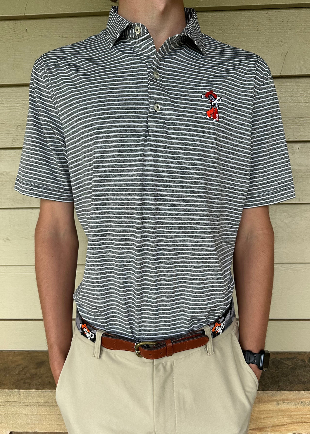 Johnnie-O Clipper Striped Jersey Polo
