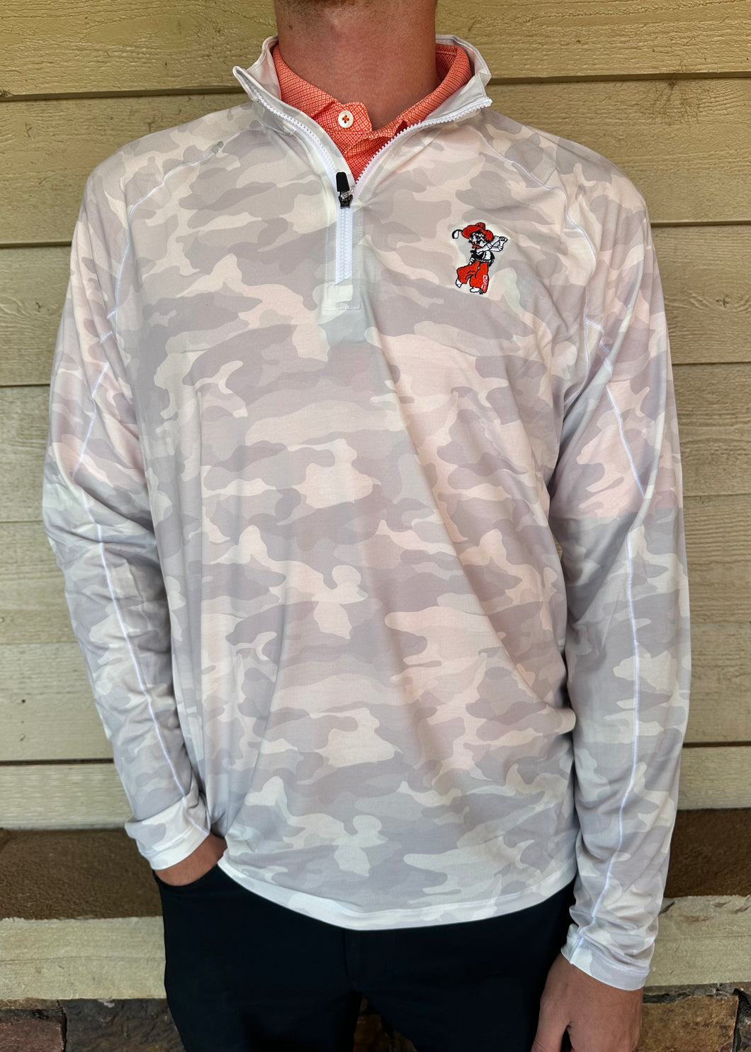 Johnnie-O Galloway Performance Camo 1/4 Zip Pullover