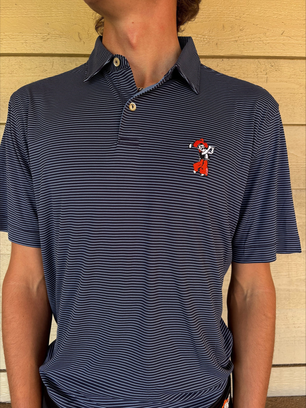 Featherweight Stripe Performance Polo