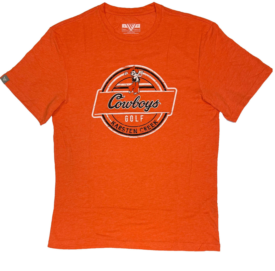 Levelwear Cowboys Golf T-Shirt Orange