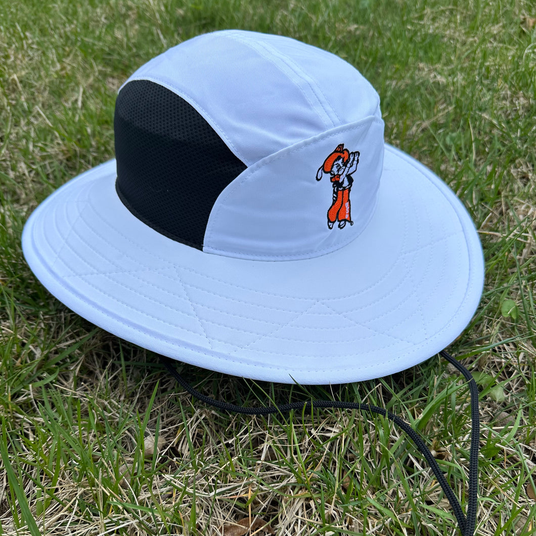 Imperial Swinging Pete Bucket Hat- White with Black