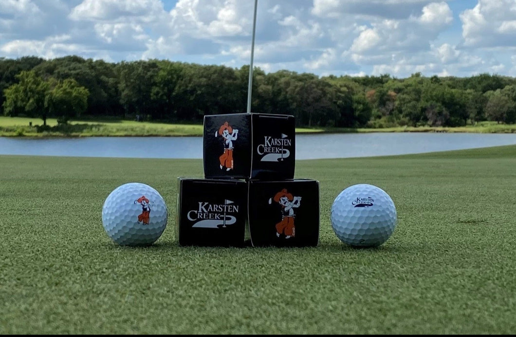 Individual Titleist Pro V1 Golf Ball w/Swinging Pete and Karsten Creek Logos